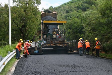 国道108线公路大修施工进展情况