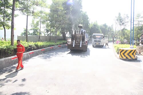 渡金线青龙山路段山体塌方应急抢险工作（序图）