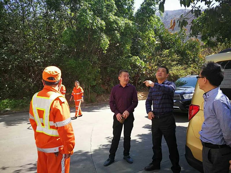 总段领导蒋聂调研桥队工作