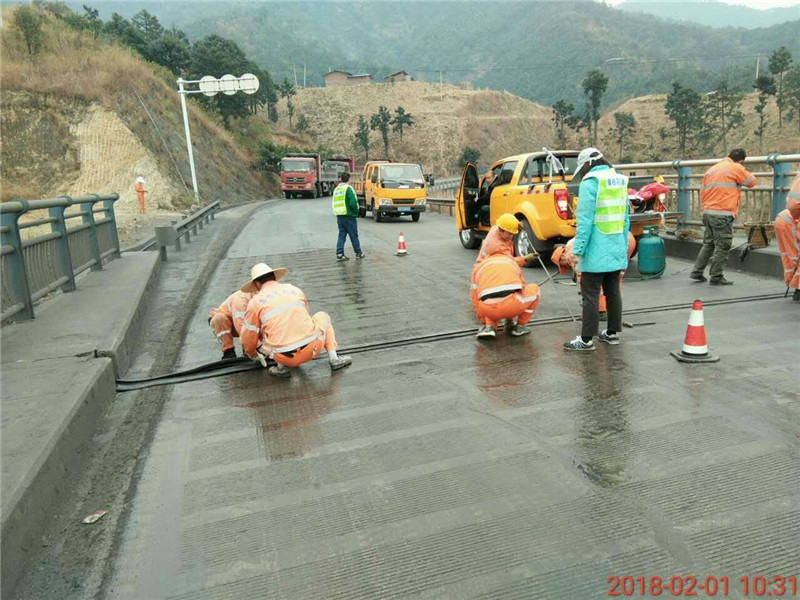 金江段开展桥梁橡胶条更换操作培训